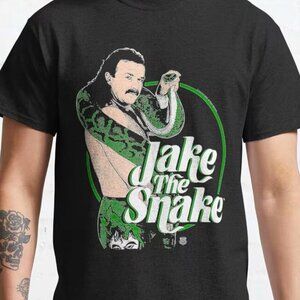 Jake The Snake Roberts Retro Wrestling Legend With Damien Wrestling T Shirt